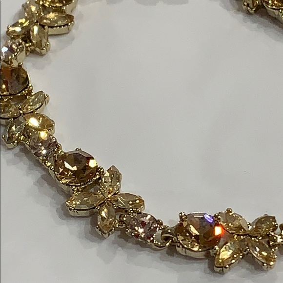 GIVENCHY XO Blush & Gold Stones Goldtone BRACELET & EARRINGS! SPECIAL OCCASION - Picture 3 of 8